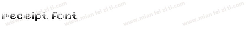 receipt font字体转换